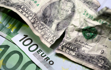 Dollar dips ahead of payrolls; euro gains on French poll results