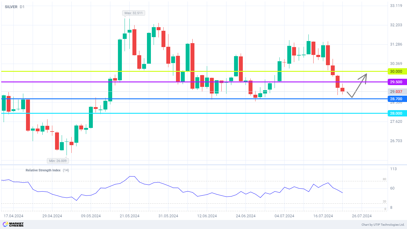 Level 30 remains main target for buying out silver market drawdowns